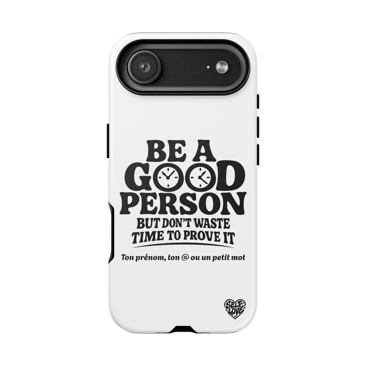 Be A Good Person - Coque iPhone (blanc)