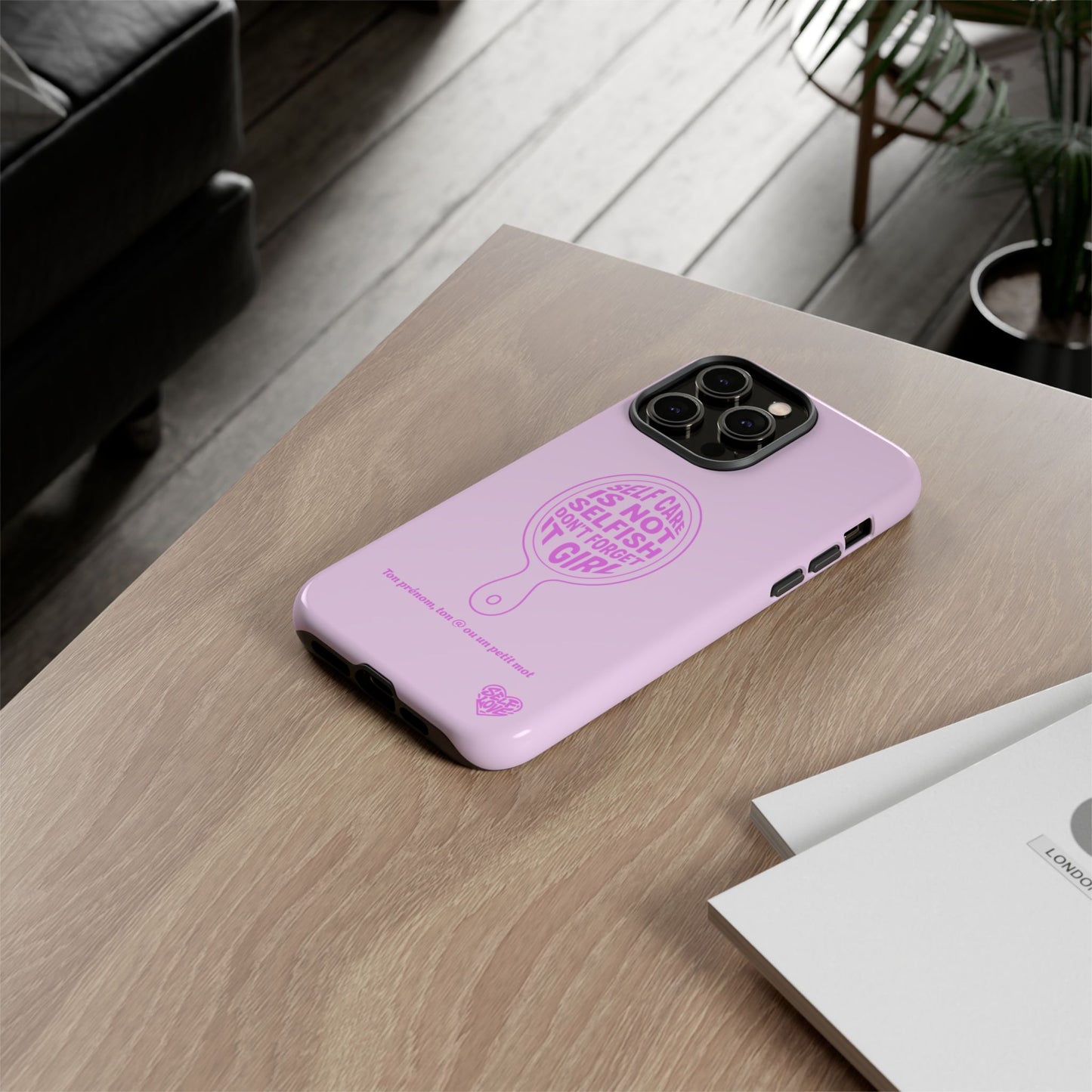 Self Care - Coque iPhone (rose)