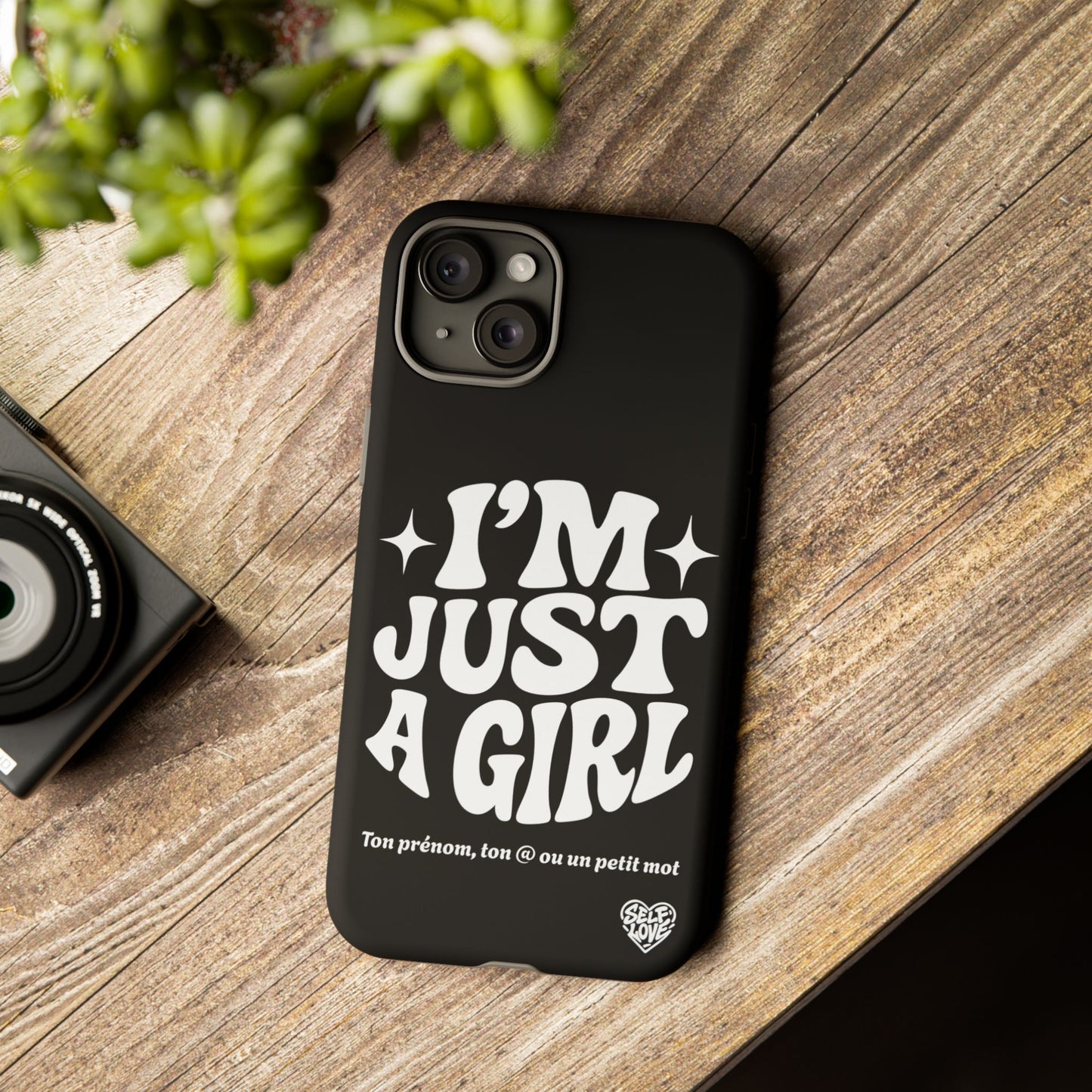 Im Just A Girl - Coque iPhone (noir)