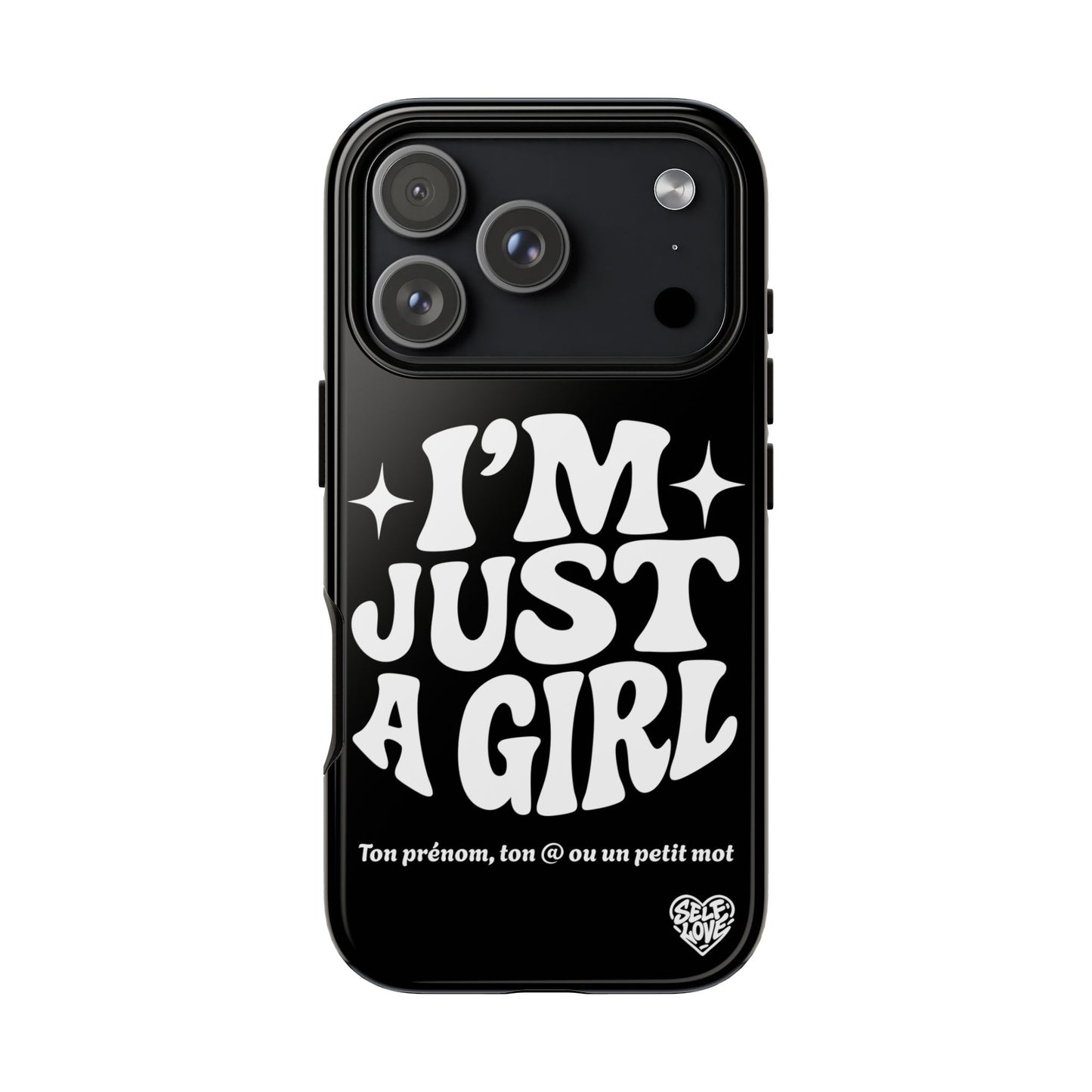 Im Just A Girl - Coque iPhone (noir)