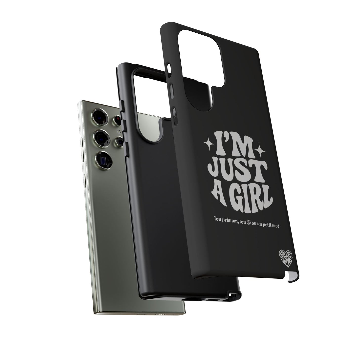 Im Just A Girl - Coque Samsung (noir)