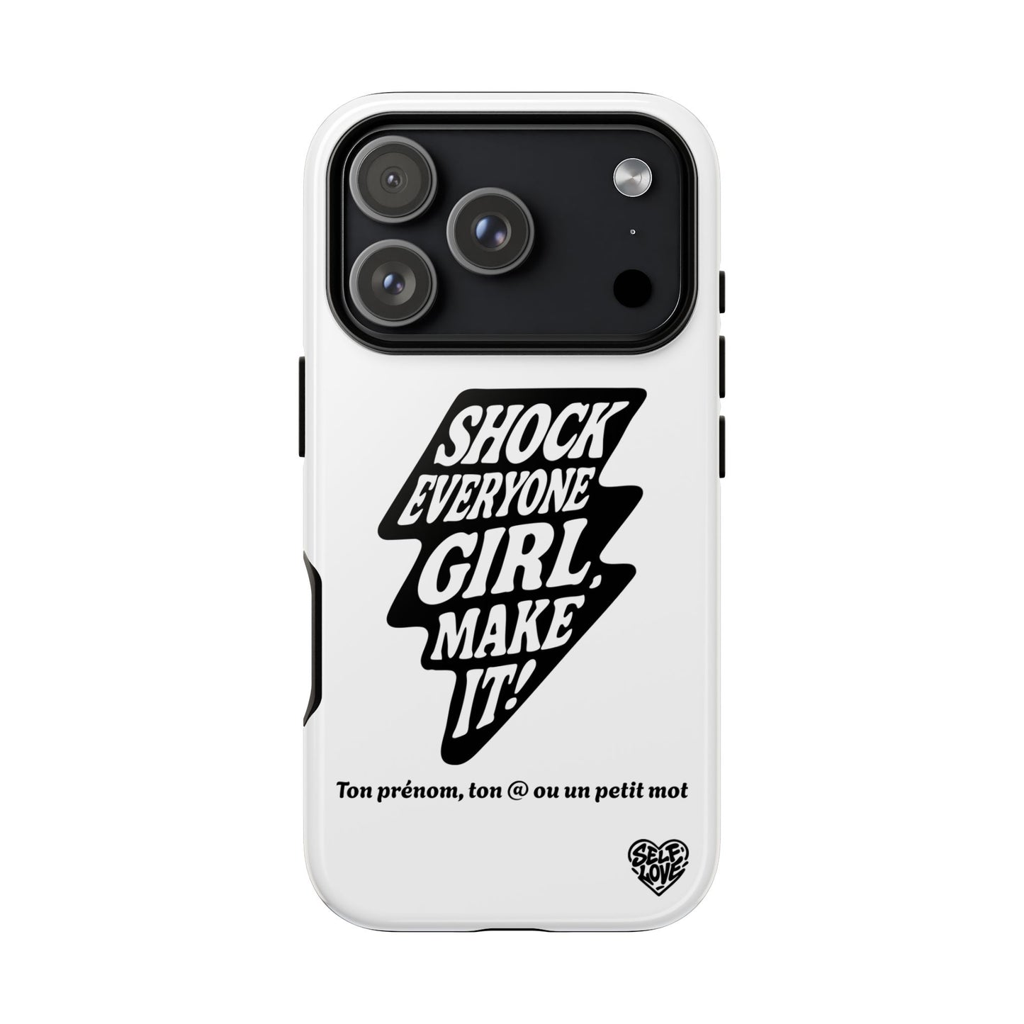 Shock Everyone - Coque iPhone (blanc)