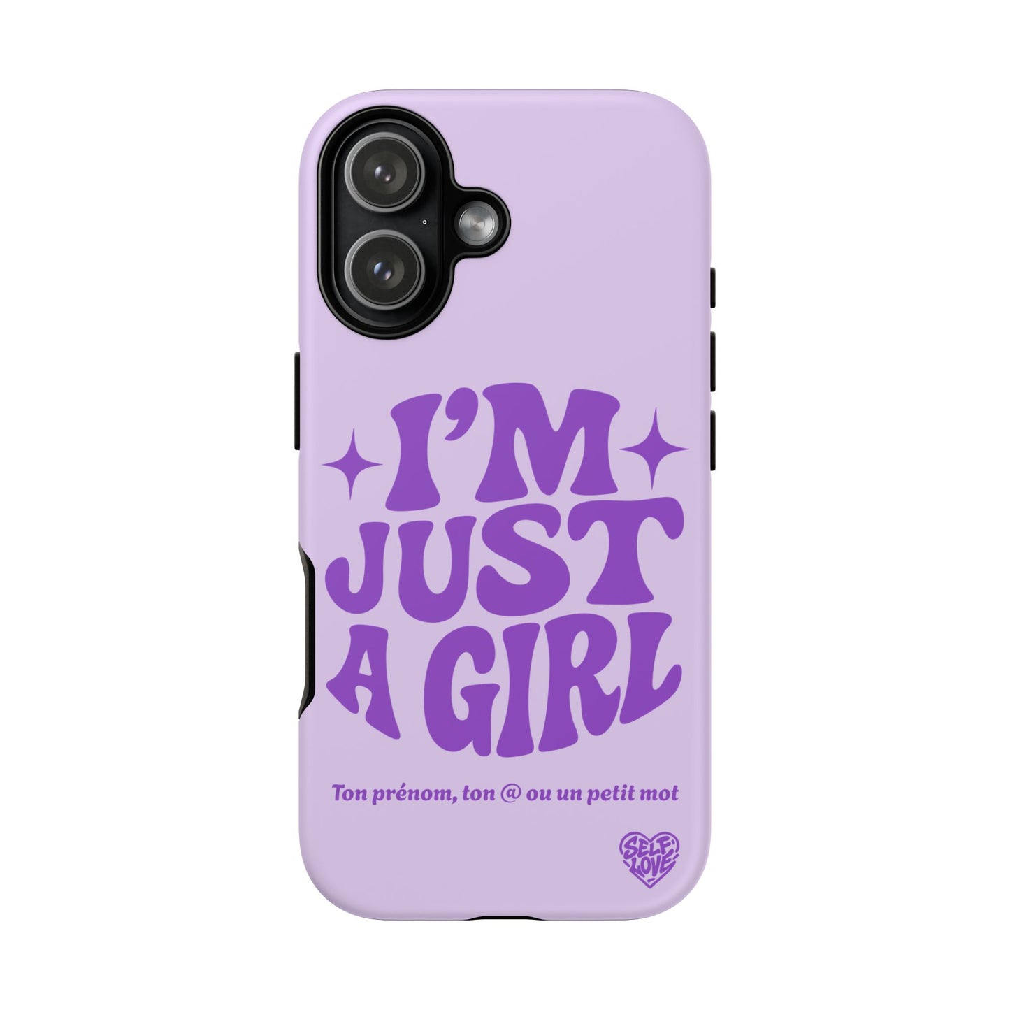 Im Just A Girl - Coque iPhone (violet)