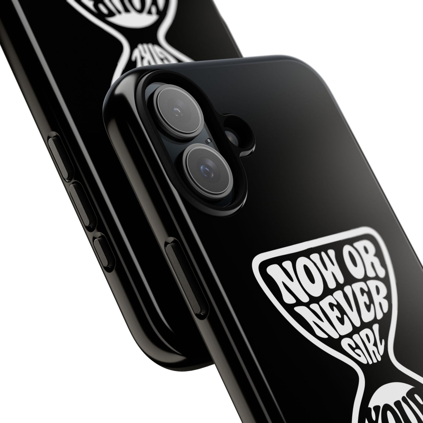 Now Or Never Girl - Coque iPhone (noir)