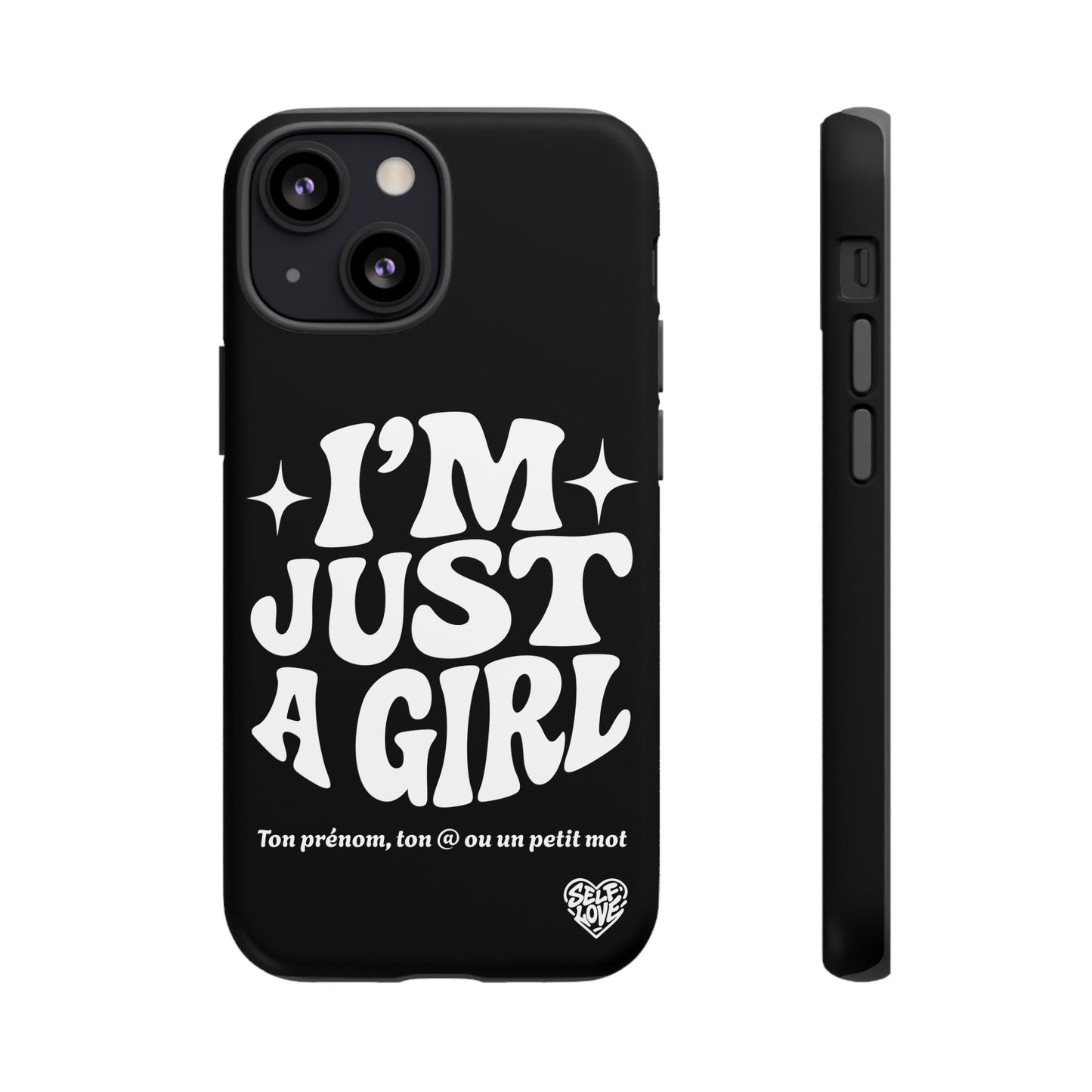 Im Just A Girl - Coque iPhone (noir)