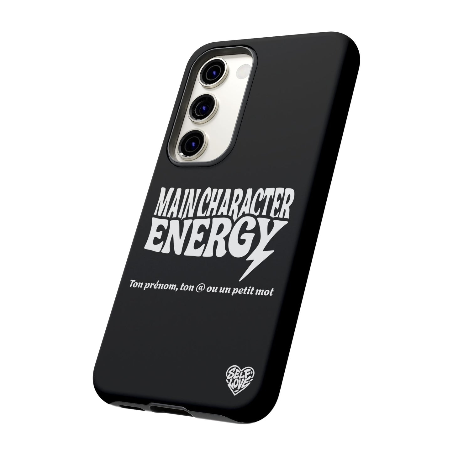 Main Character Energy - Coque Samsung (noir)