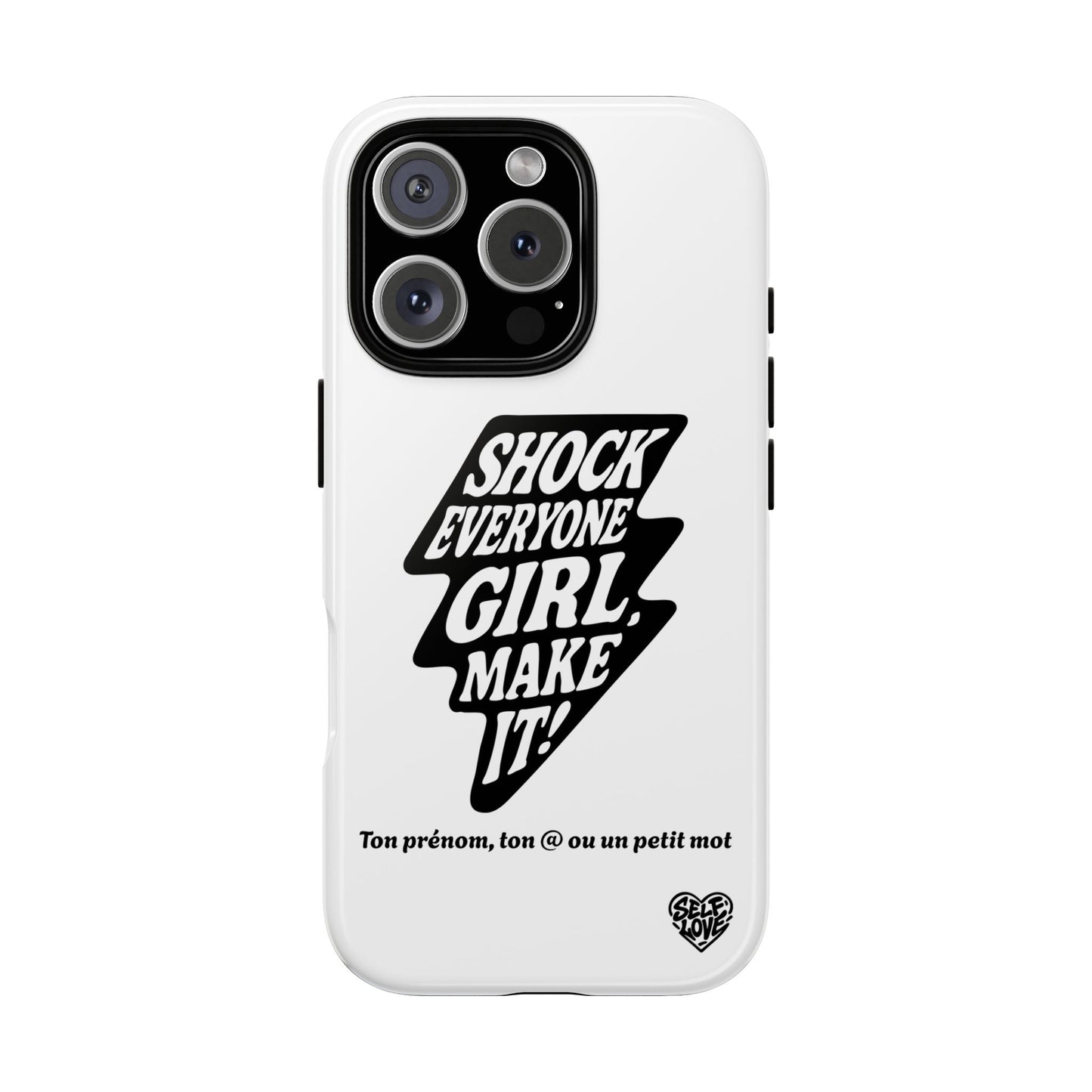 Shock Everyone - Coque iPhone (blanc)