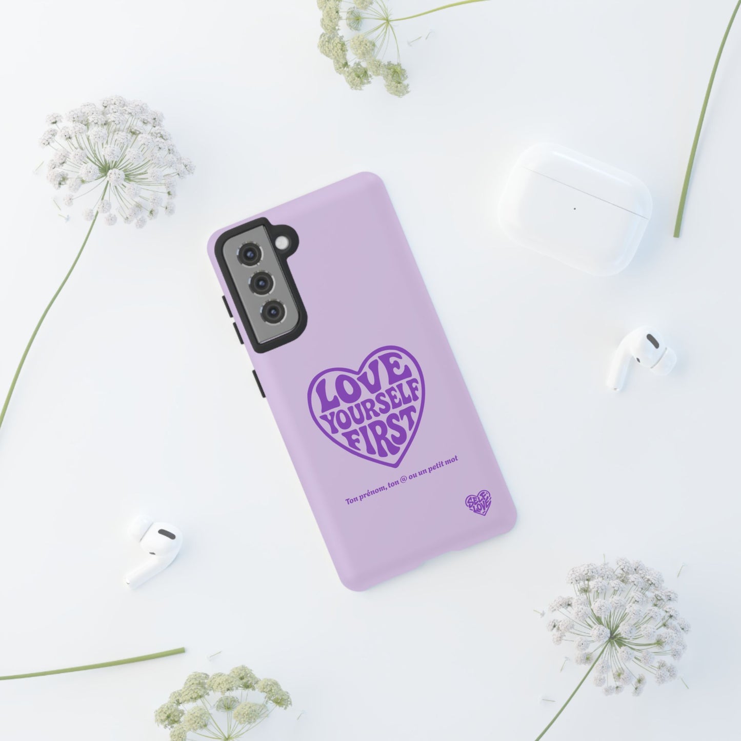 Love Yourself First - Coque Samsung (violet)