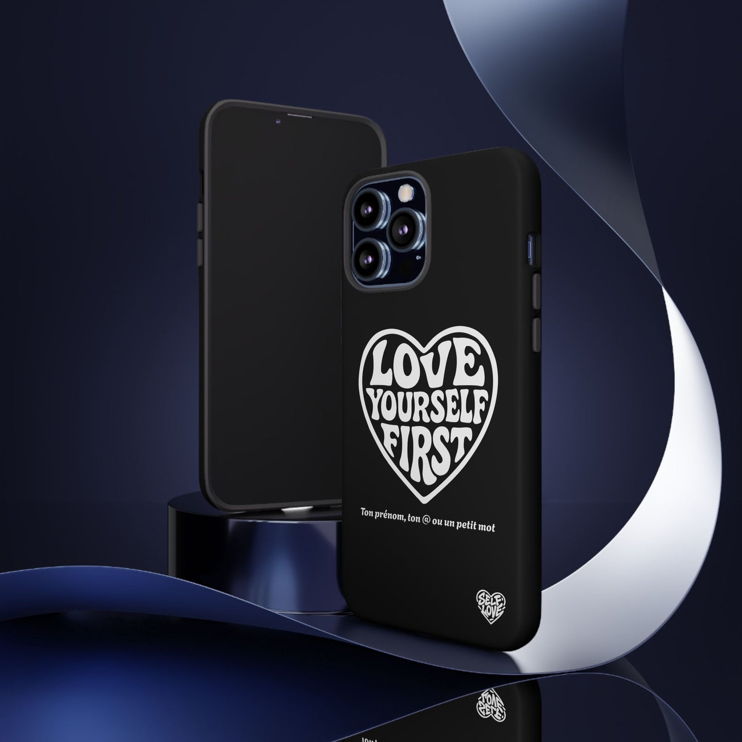 Love Yourself First - Coque iPhone (noir)