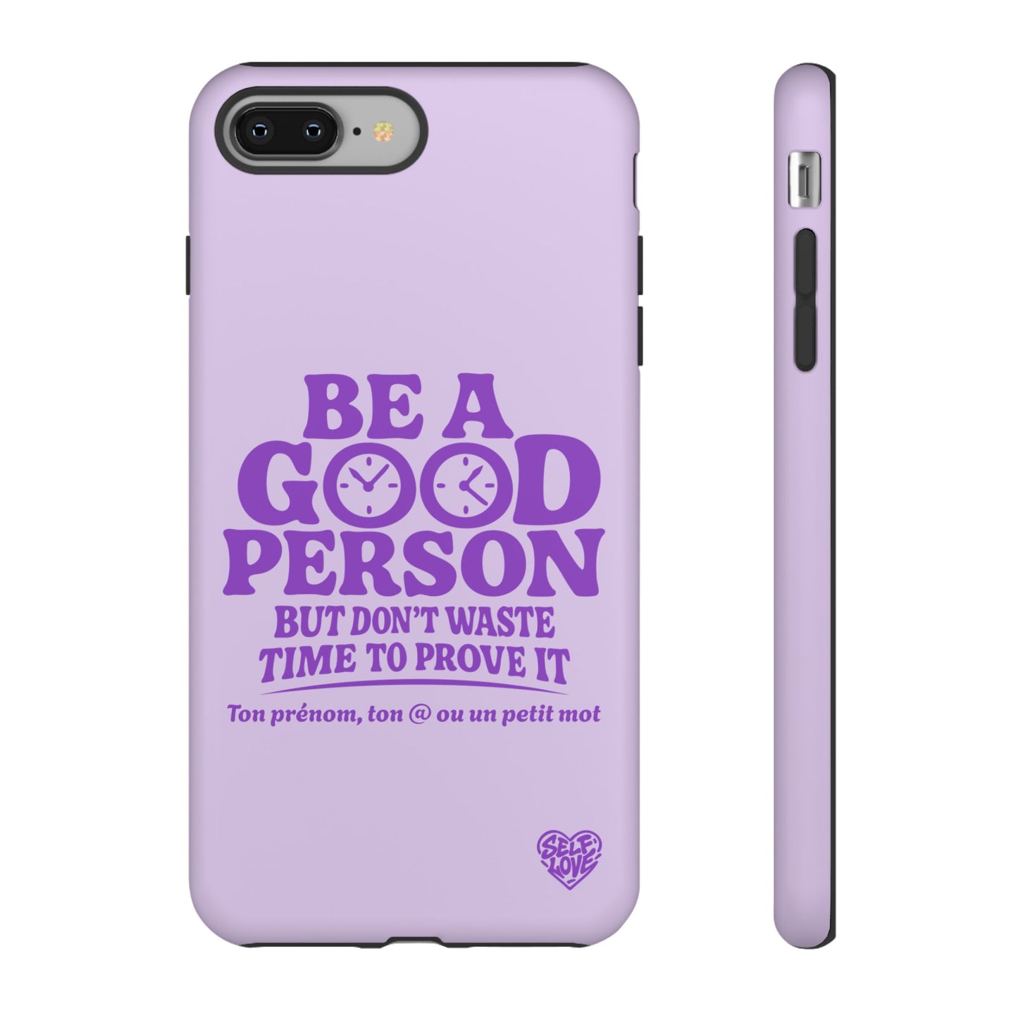 Be A Good Person - Coque iPhone (violet)