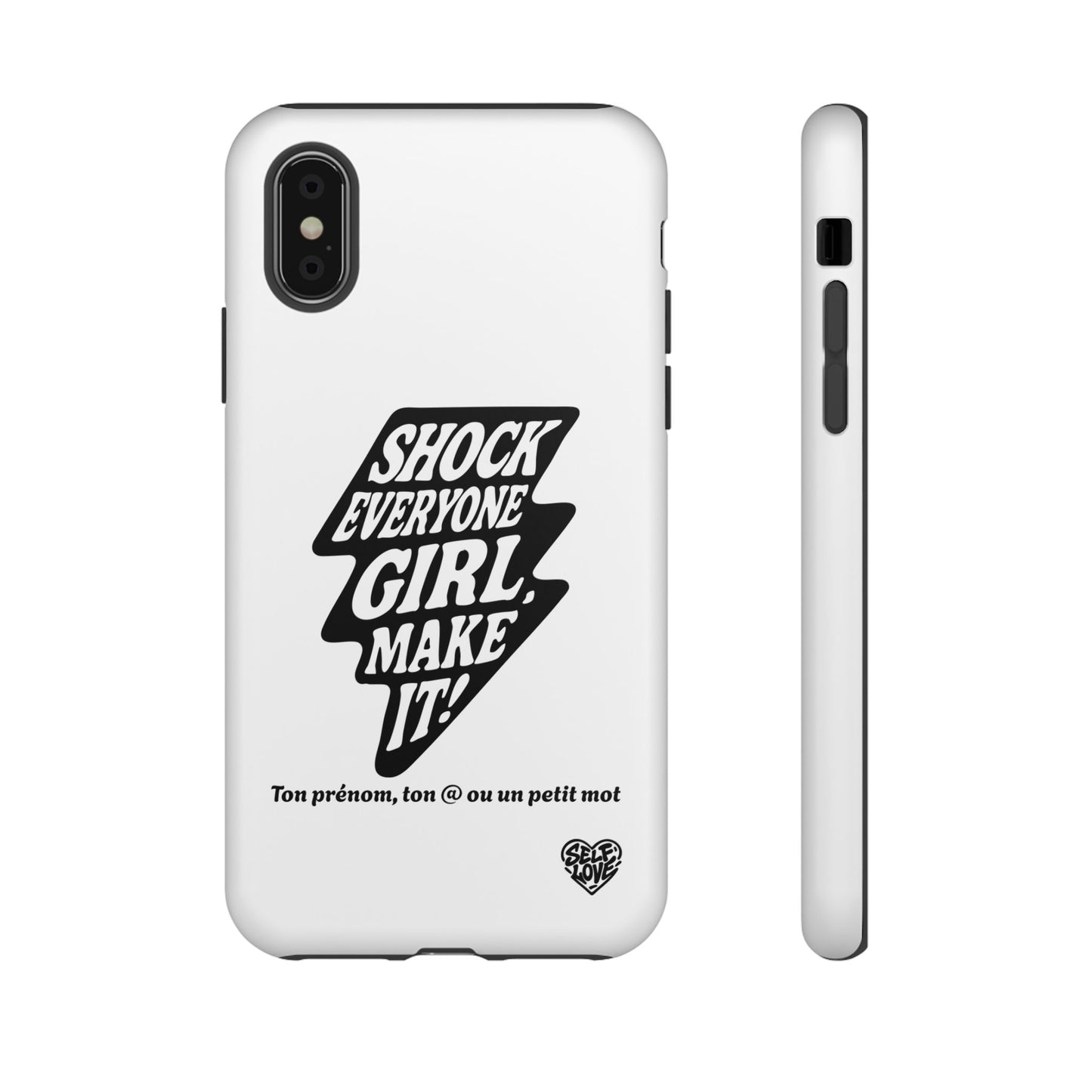 Shock Everyone - Coque iPhone (blanc)