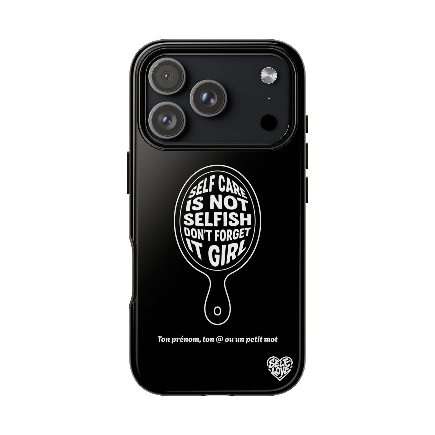 Self Care - Coque iPhone (noir)
