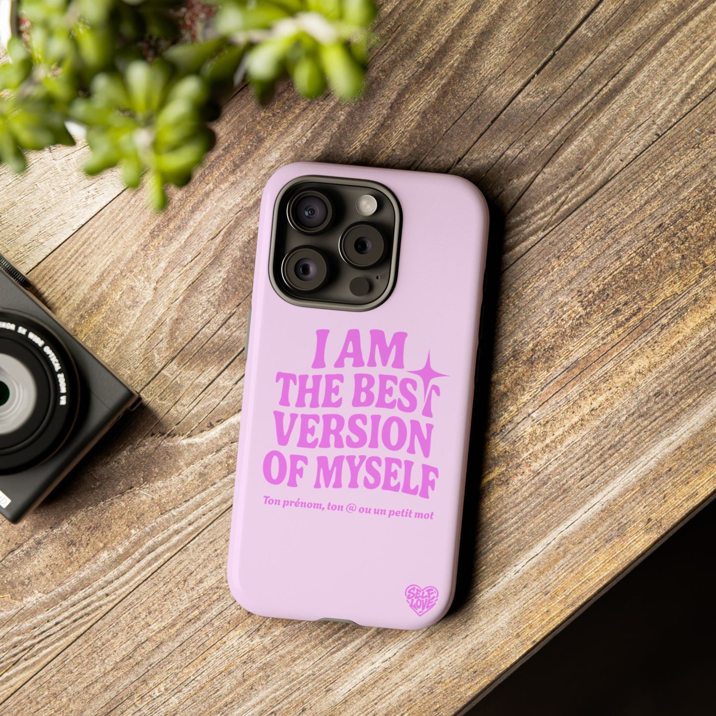 I Am The Best Version Of Myself - Coque iPhone (rose)