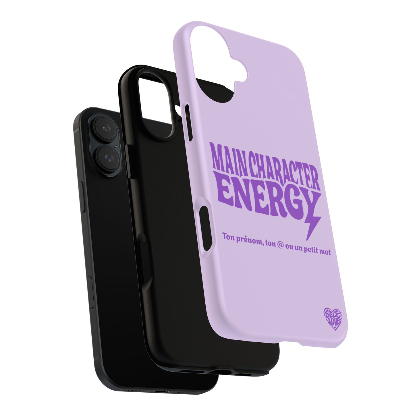 Main Character Energy - Coque iPhone (violet)
