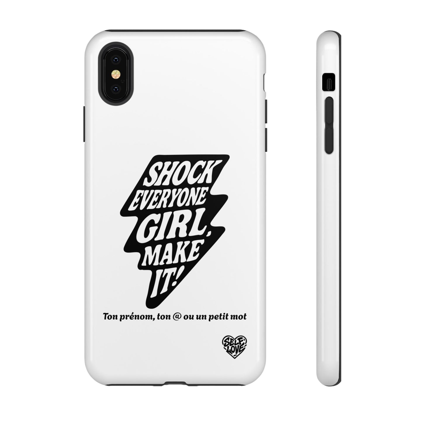 Shock Everyone - Coque iPhone (blanc)