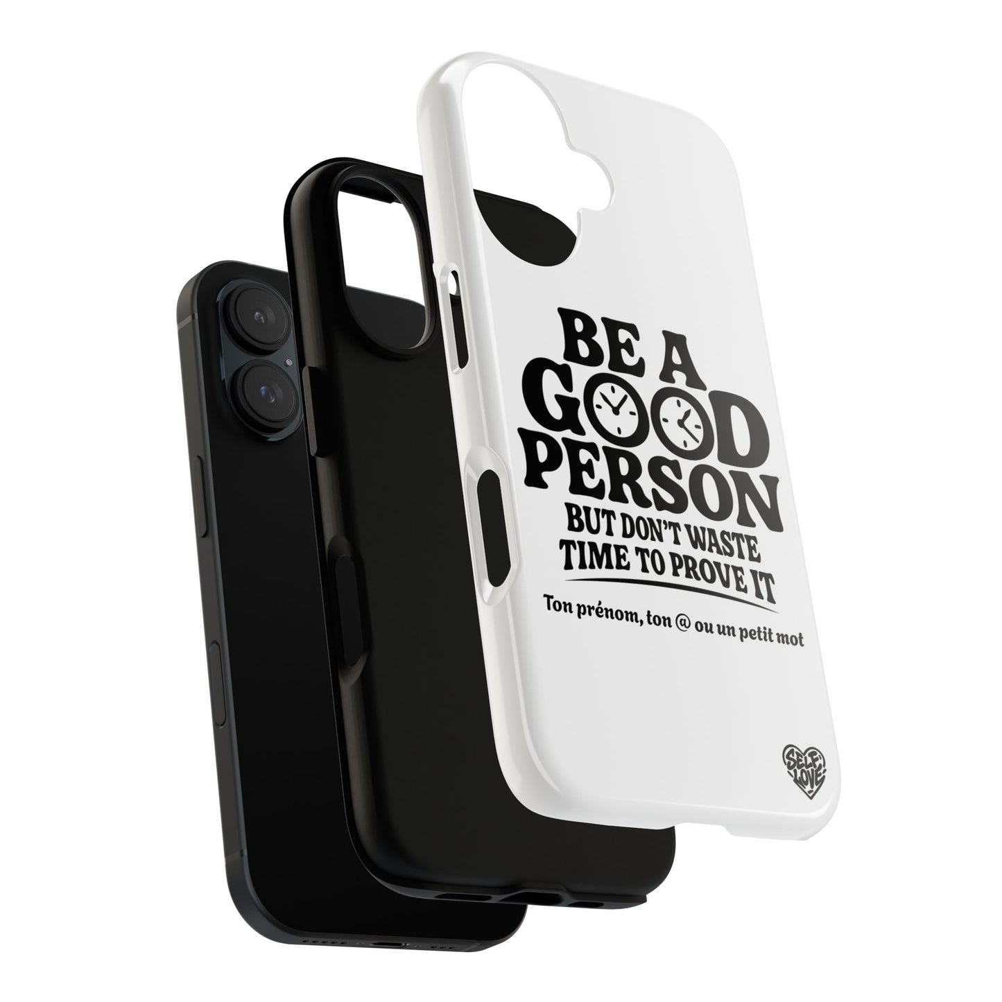 Be A Good Person - Coque iPhone (blanc)