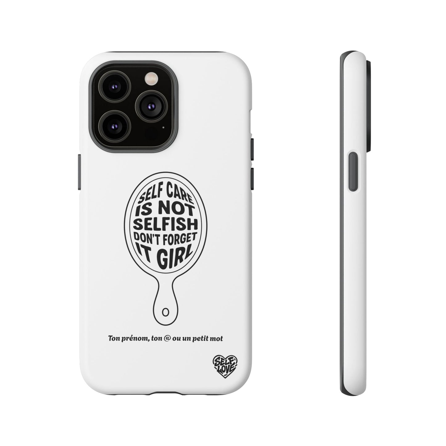 Self Care - Coque iPhone (blanc)