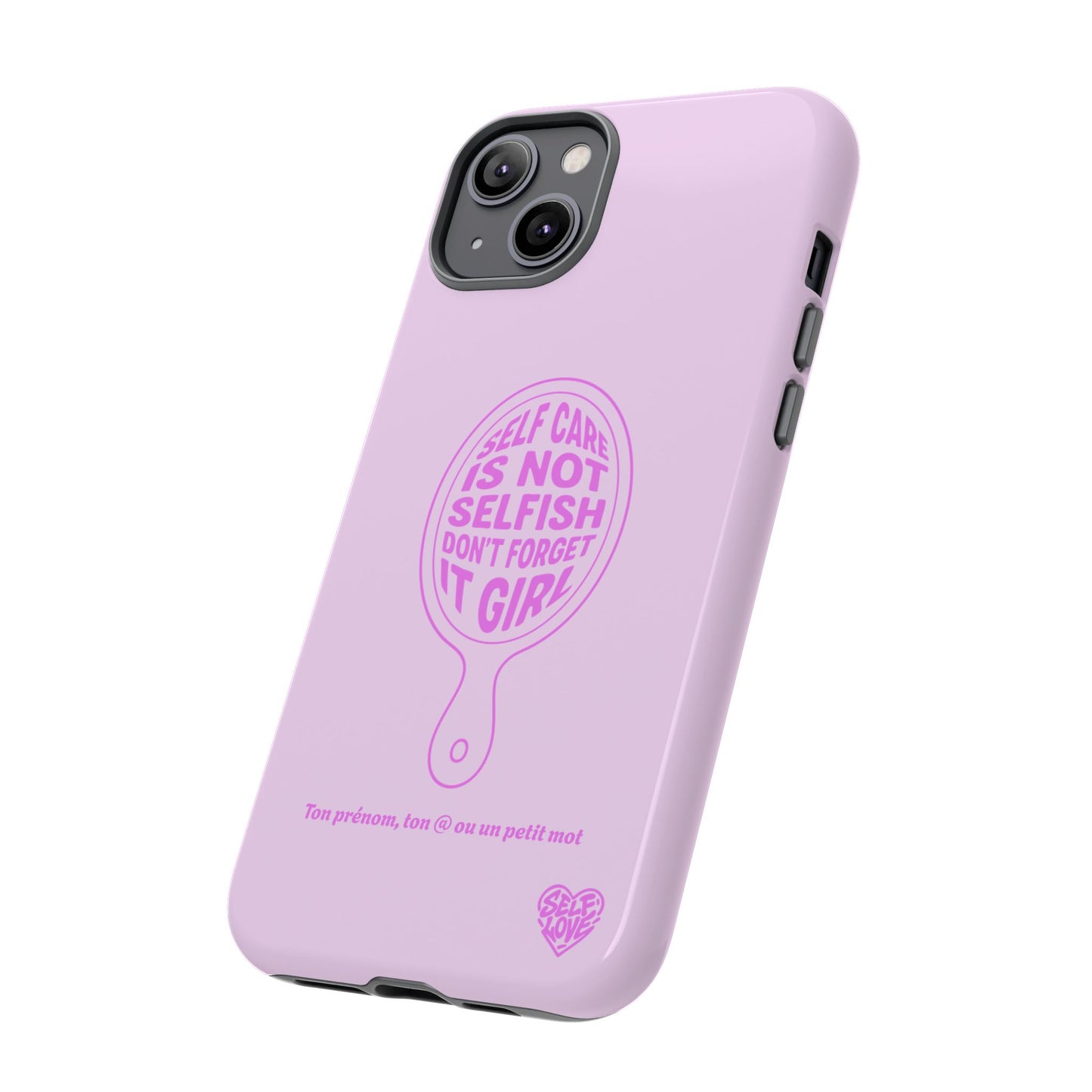Self Care - Coque iPhone (rose)