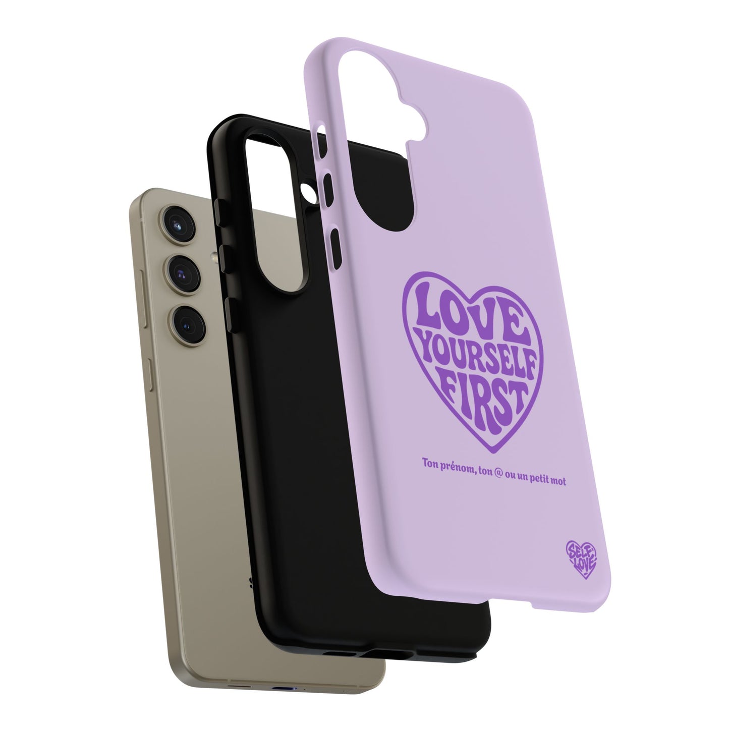 Love Yourself First - Coque Samsung (violet)