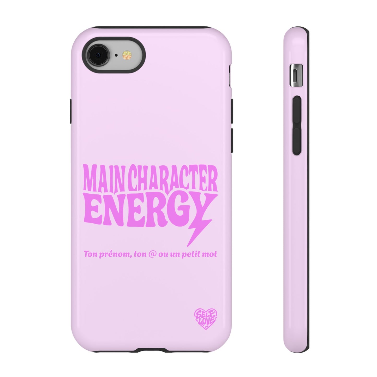 Main Character Energy - Coque iPhone (rose)