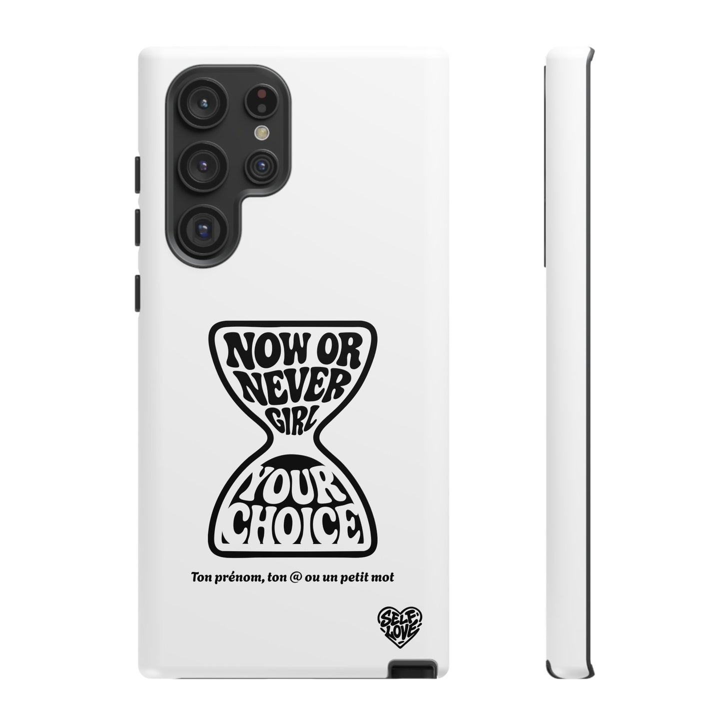 Now Or Never Girl - Coque Samsung (blanc)