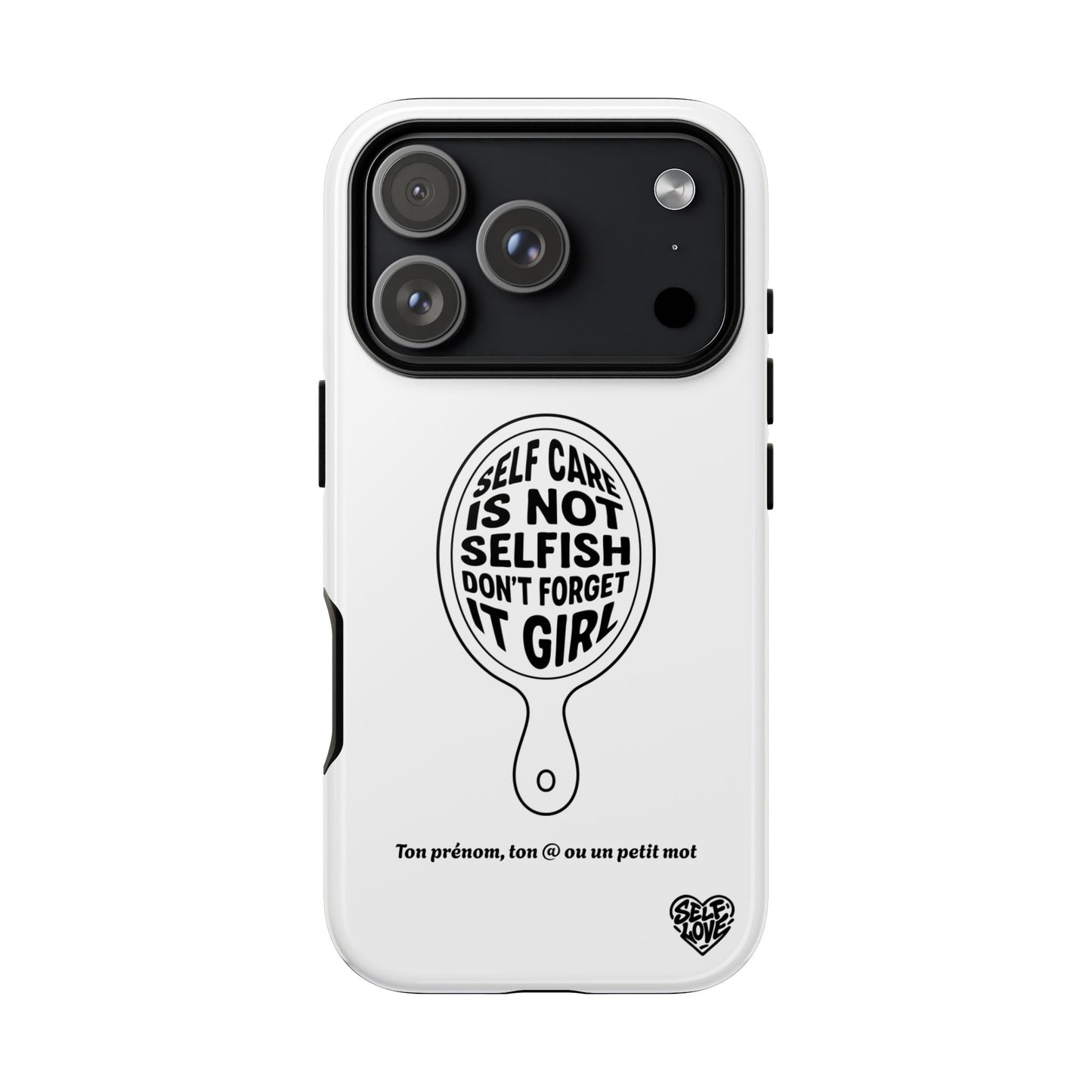 Self Care - Coque iPhone (blanc)