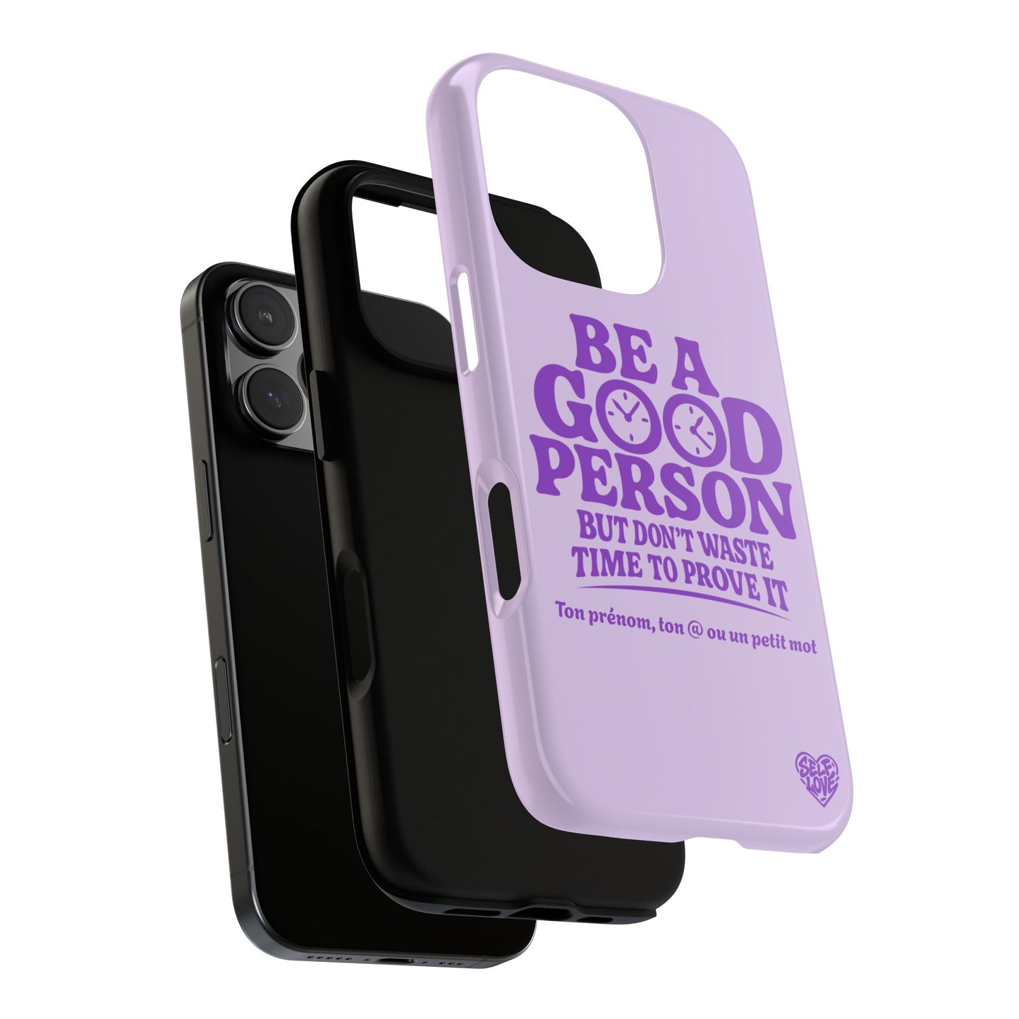 Be A Good Person - Coque iPhone (violet)