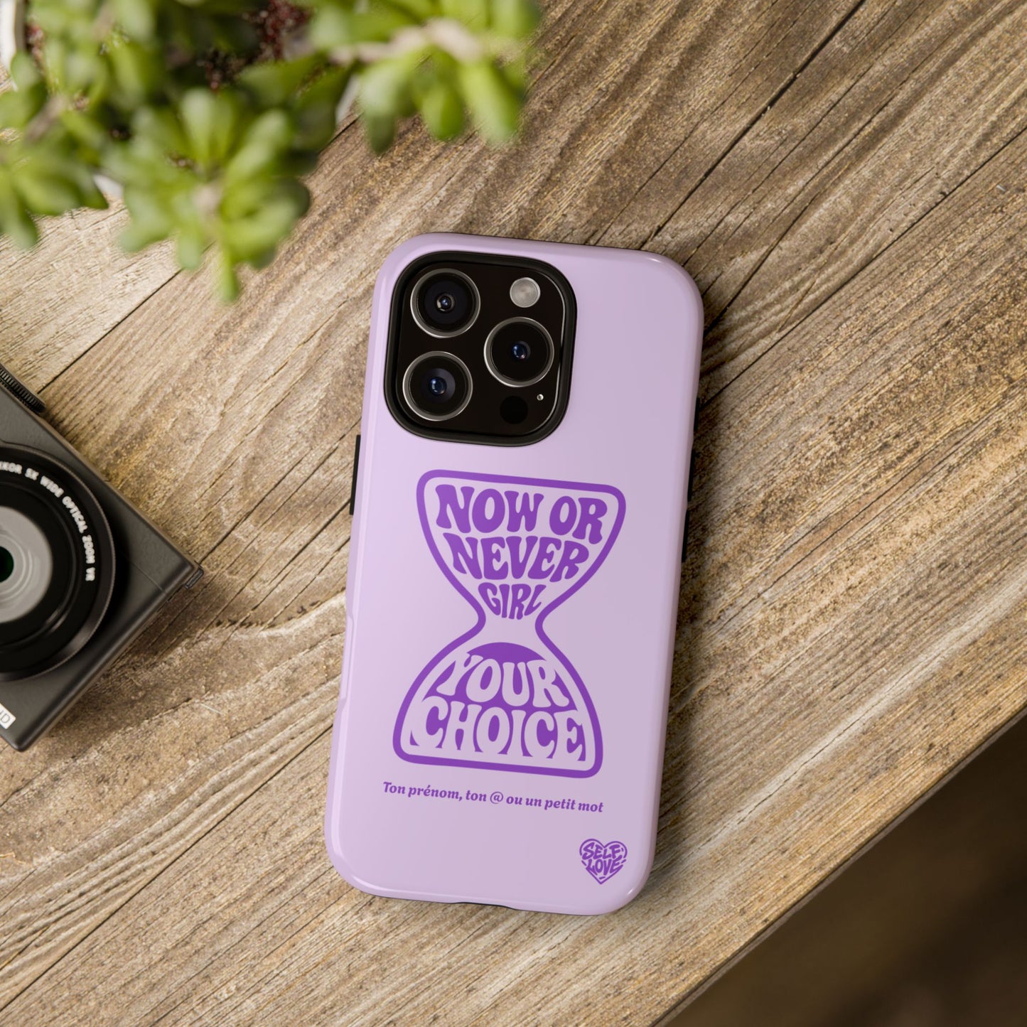 Now Or Never Girl - Coque iPhone (violet)
