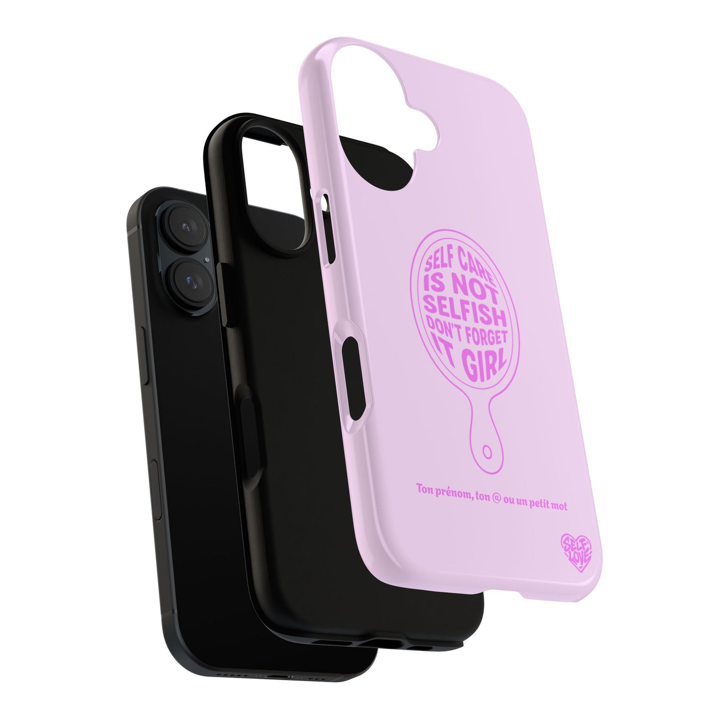Self Care - Coque iPhone (rose)