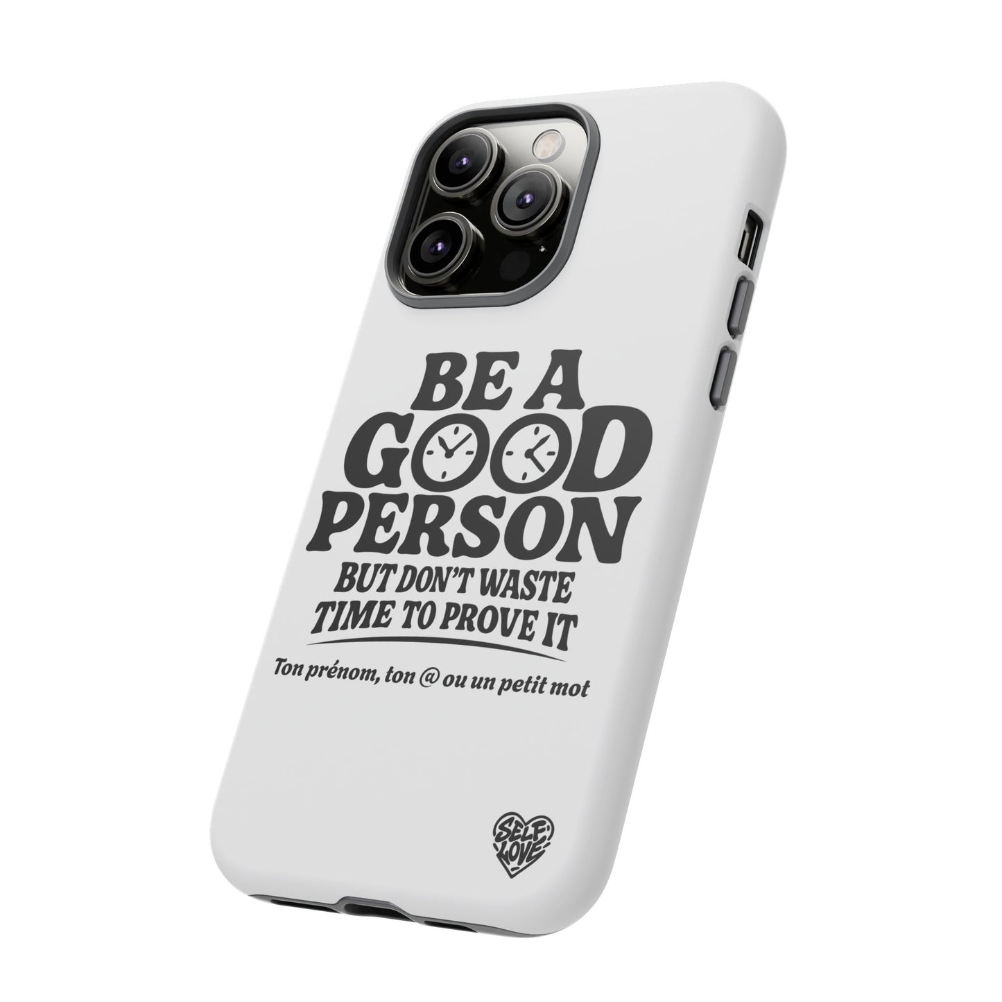 Be A Good Person - Coque iPhone (blanc)