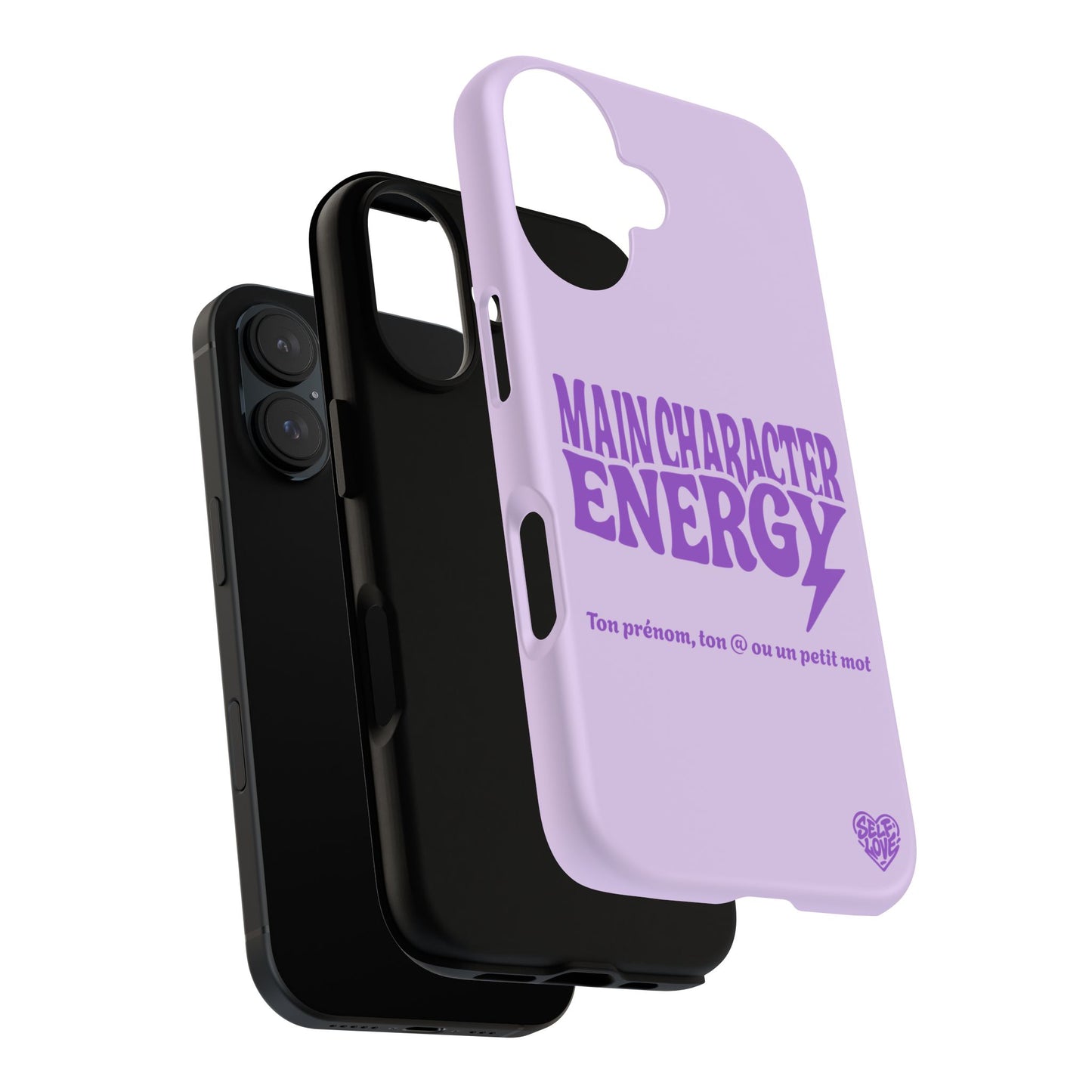 Main Character Energy - Coque iPhone (violet)