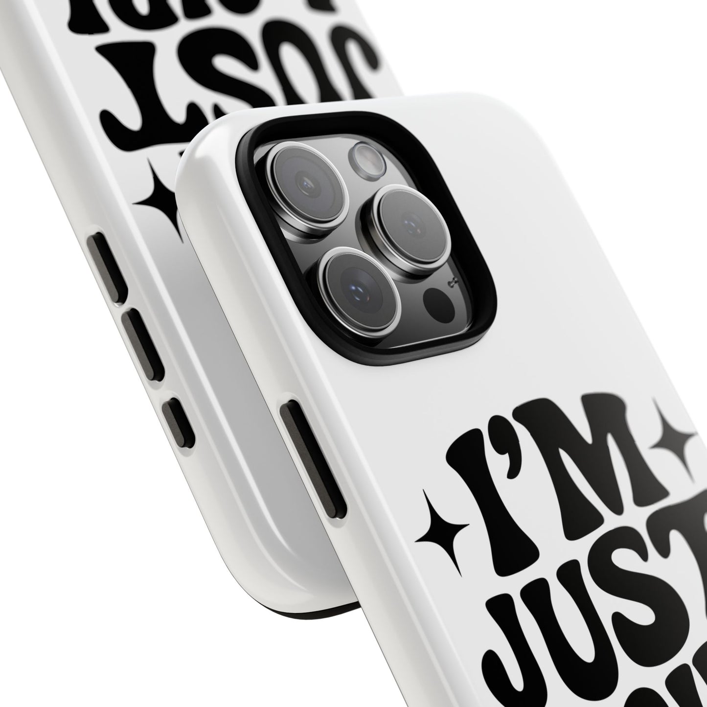 Im Just A Girl - Coque iPhone (blanc)