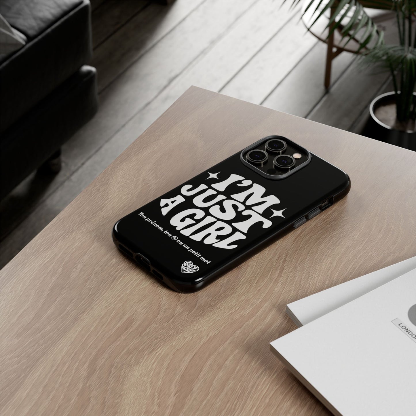 Im Just A Girl - Coque iPhone (noir)