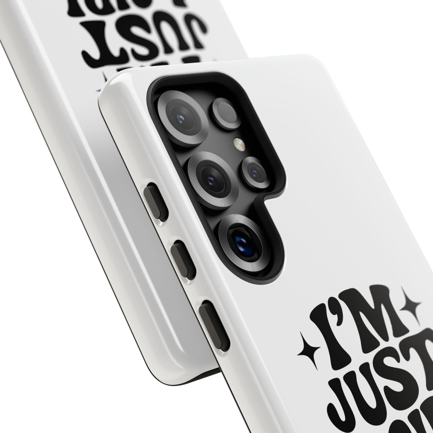 Im Just A Girl - Coque Samsung (blanc)