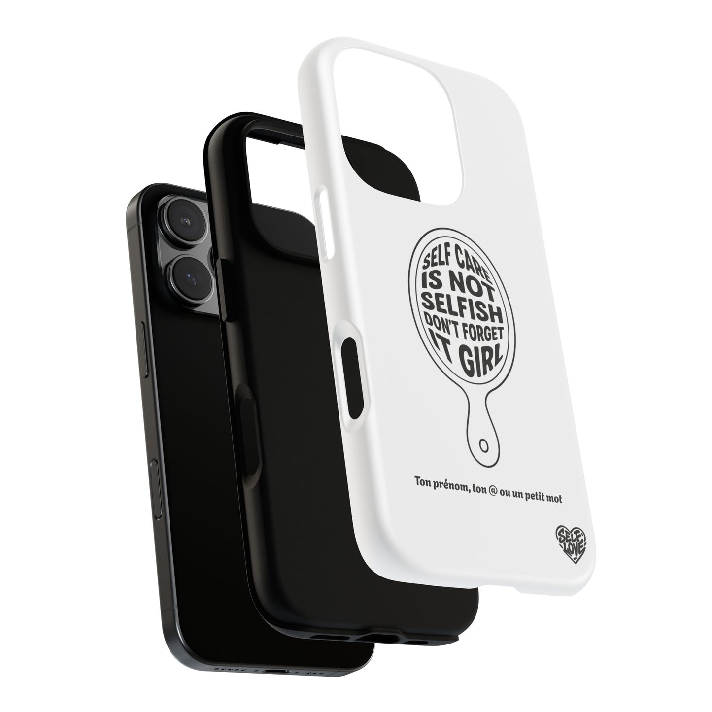 Self Care - Coque iPhone (blanc)