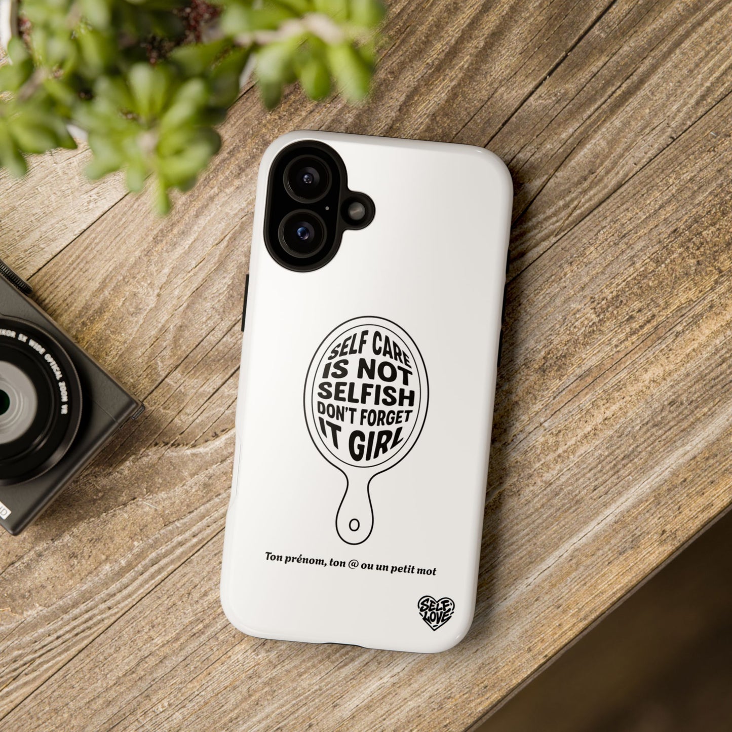 Self Care - Coque iPhone (blanc)