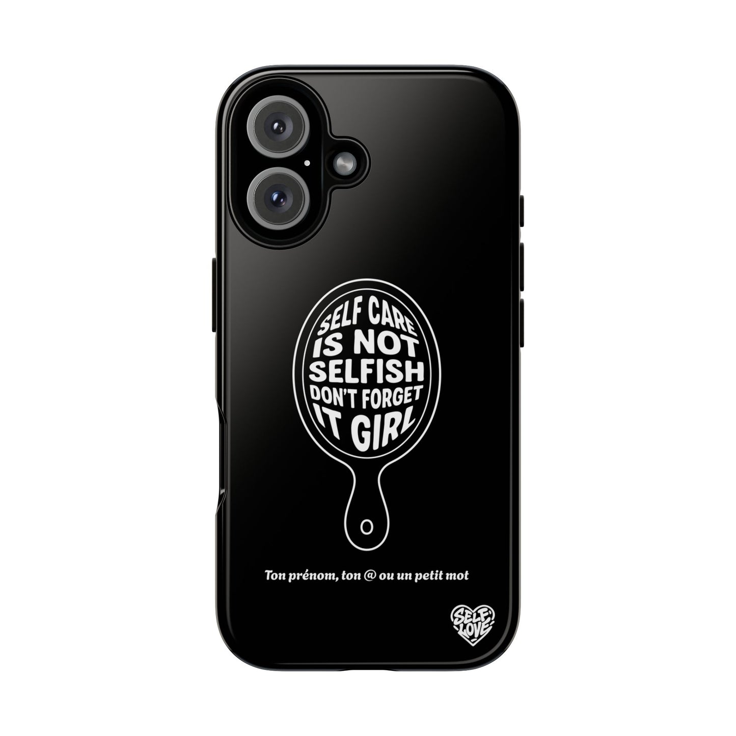 Self Care - Coque iPhone (noir)