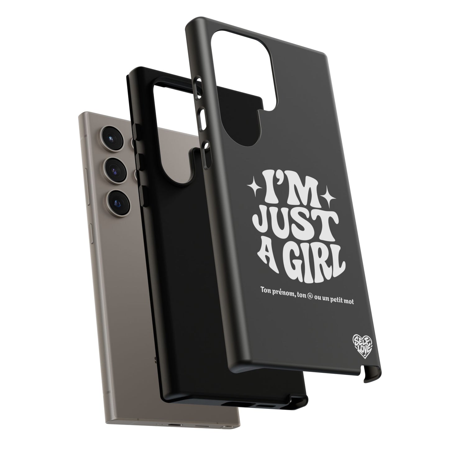 Im Just A Girl - Coque Samsung (noir)