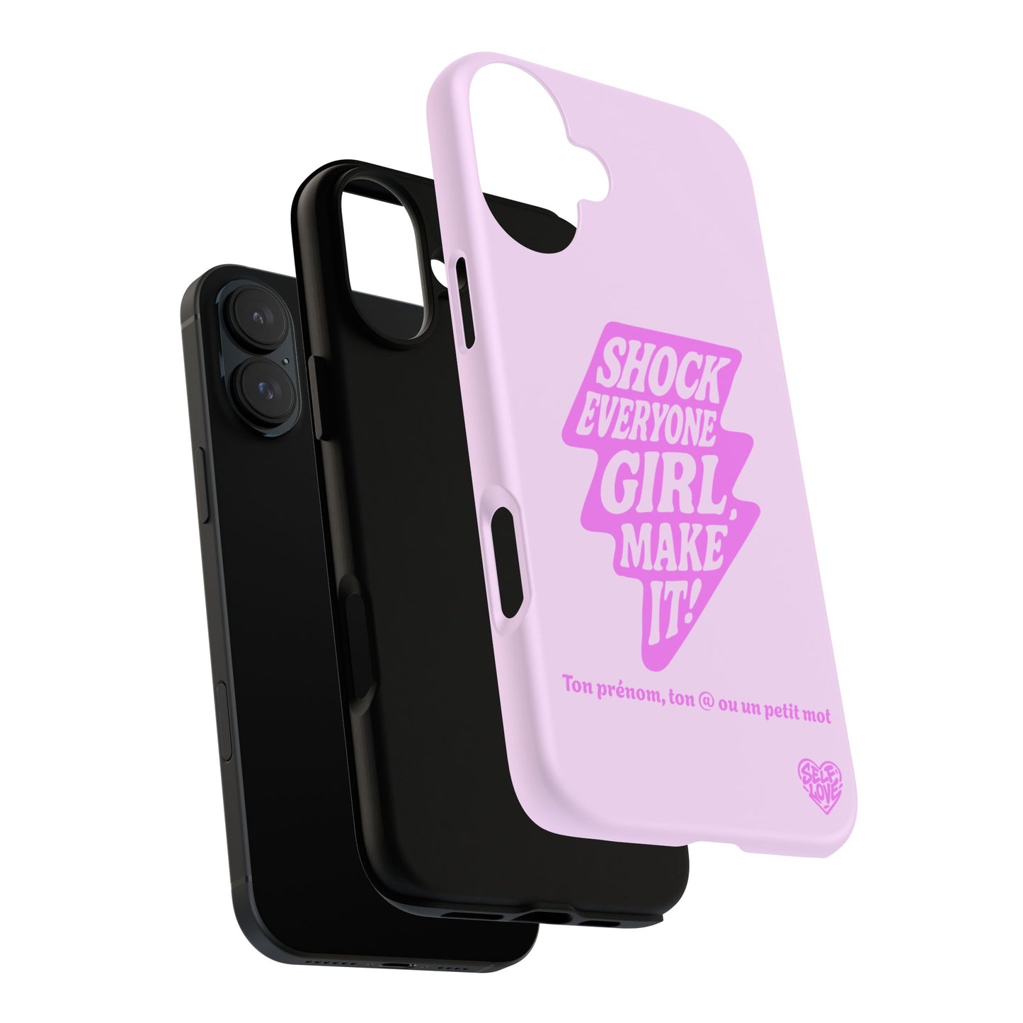 Shock Everyone - Coque iPhone (rose)