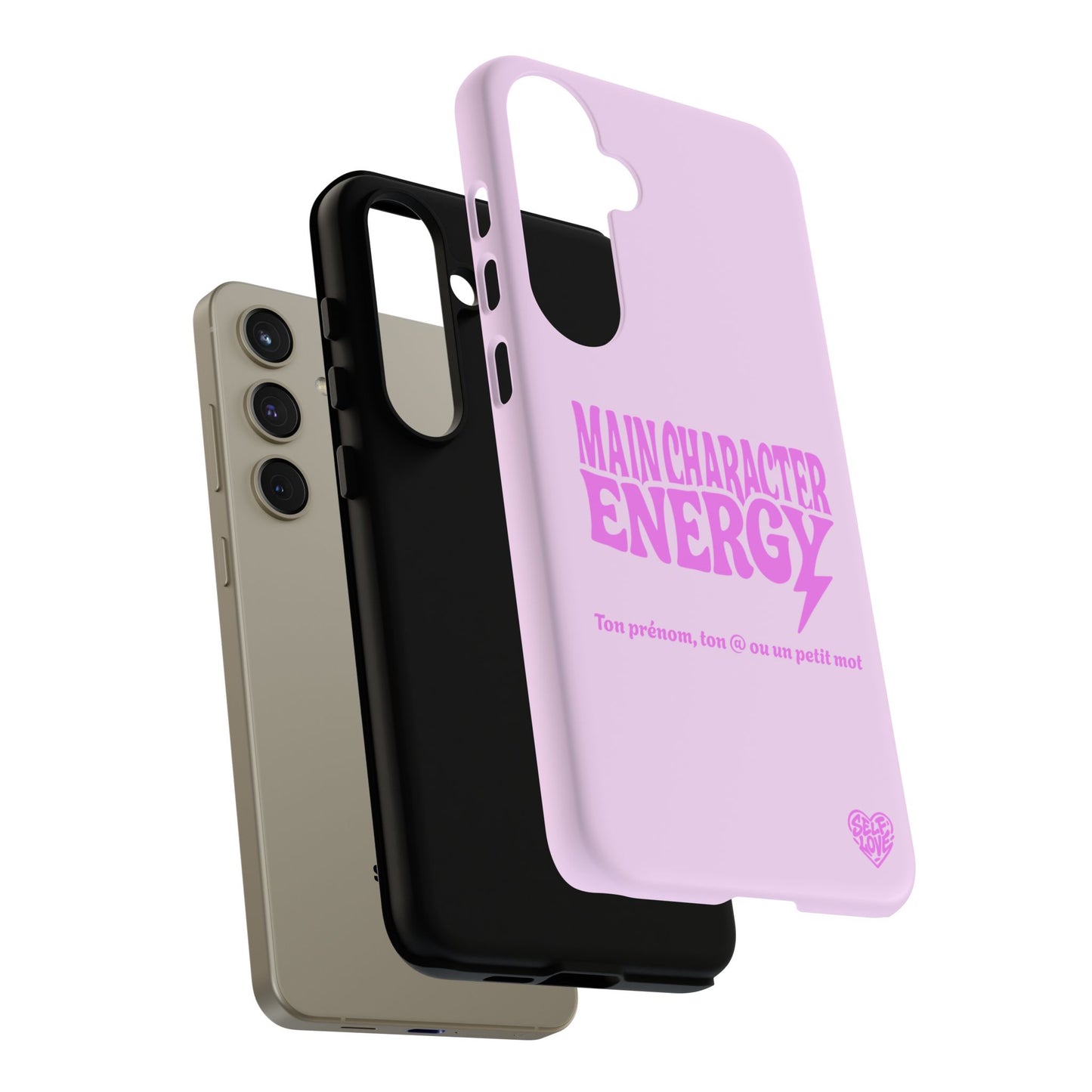 Main Character Energy - Coque Samsung (rose)