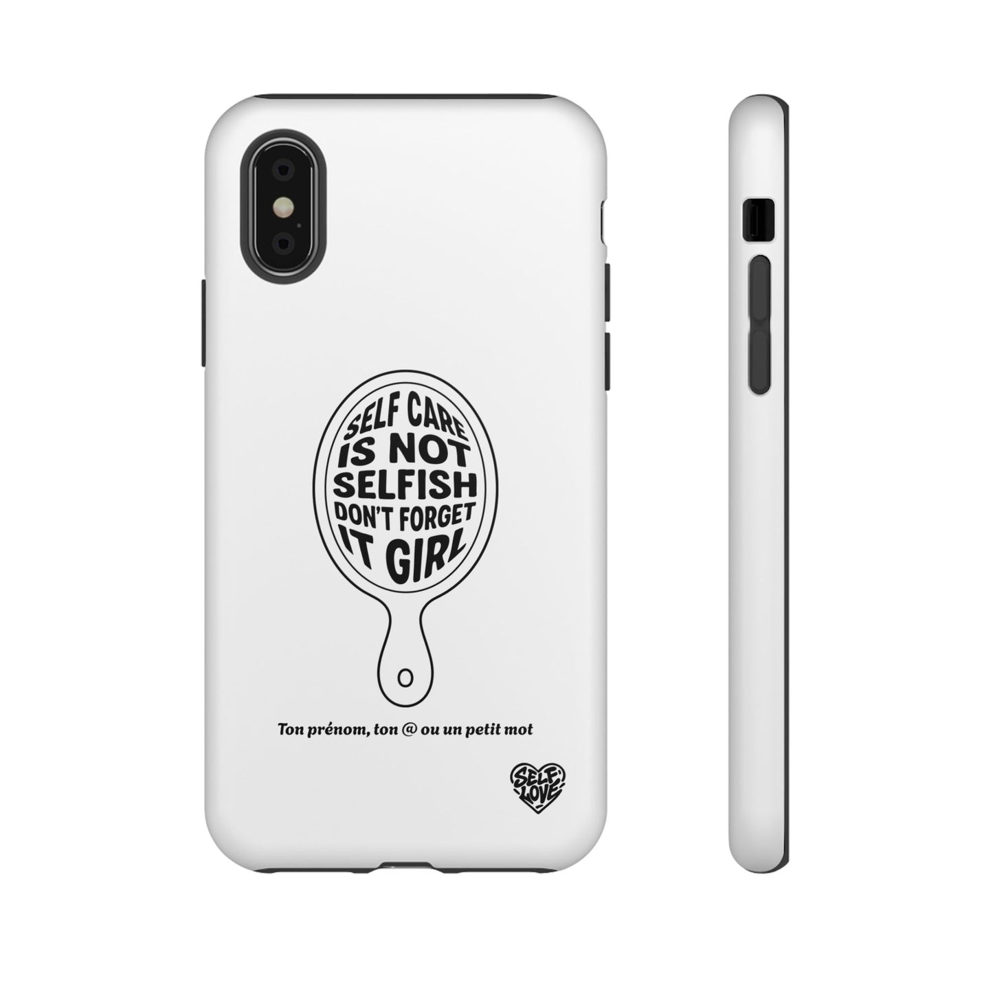 Self Care - Coque iPhone (blanc)