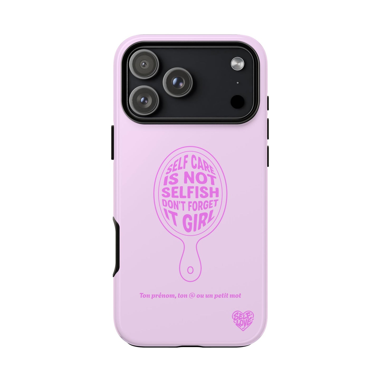 Self Care - Coque iPhone (rose)