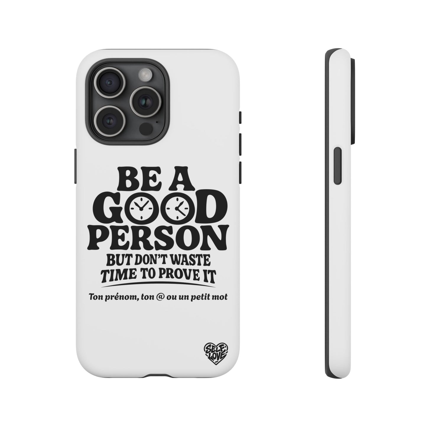 Be A Good Person - Coque iPhone (blanc)