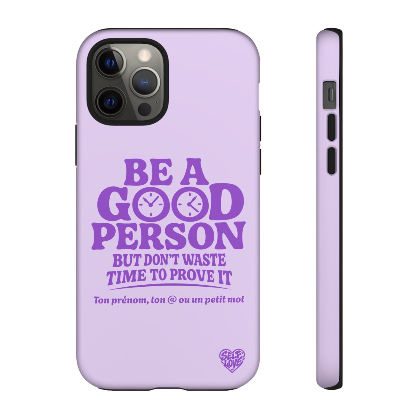 Be A Good Person - Coque iPhone (violet)