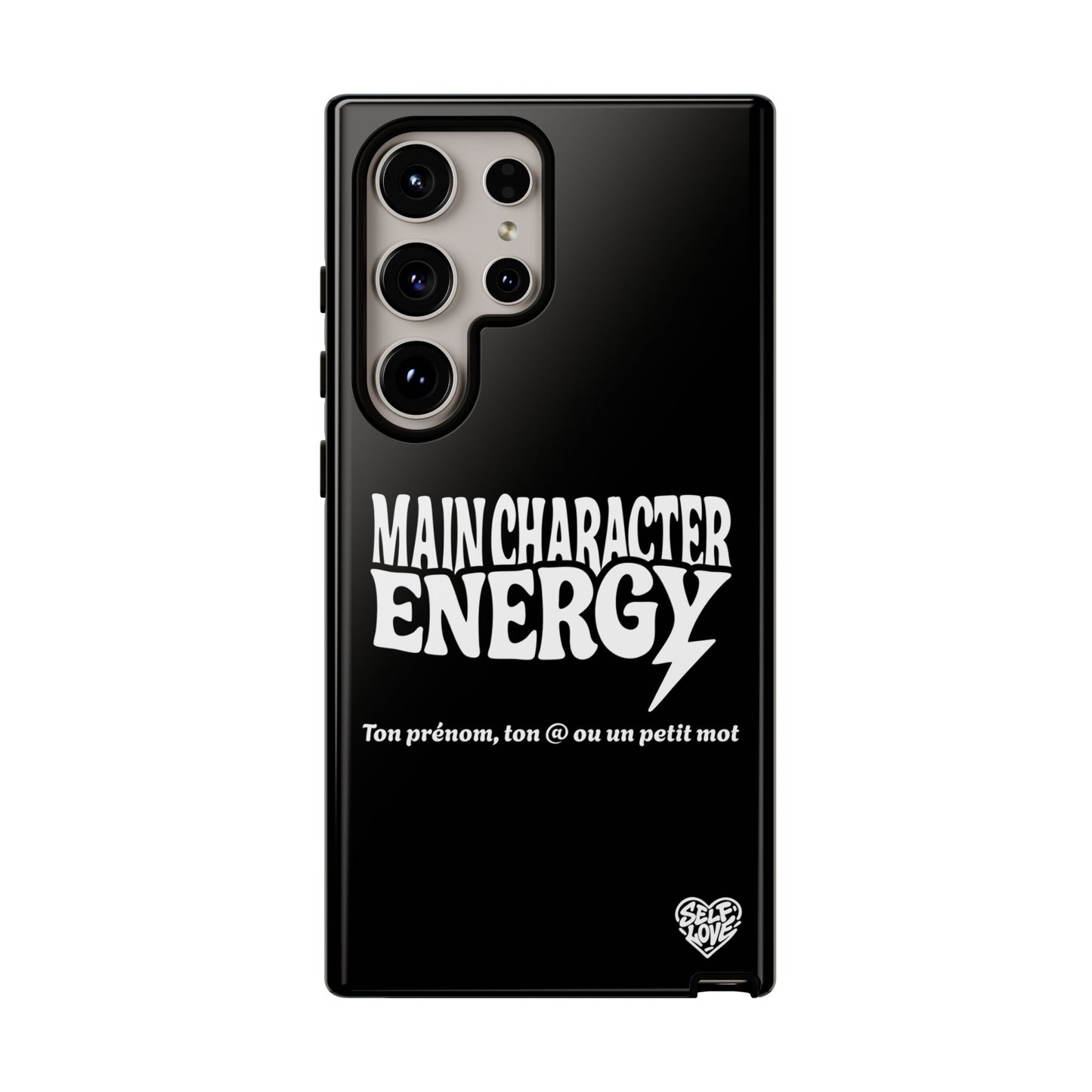 Main Character Energy - Coque Samsung (noir)