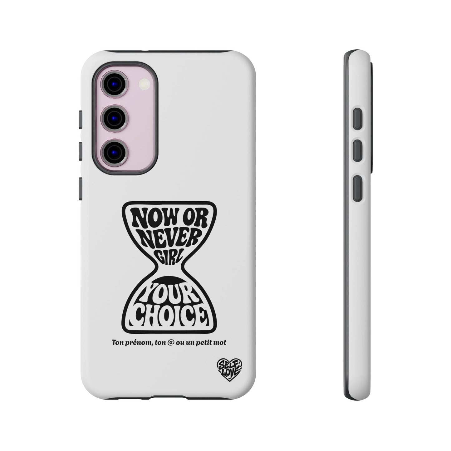 Now Or Never Girl - Coque Samsung (blanc)
