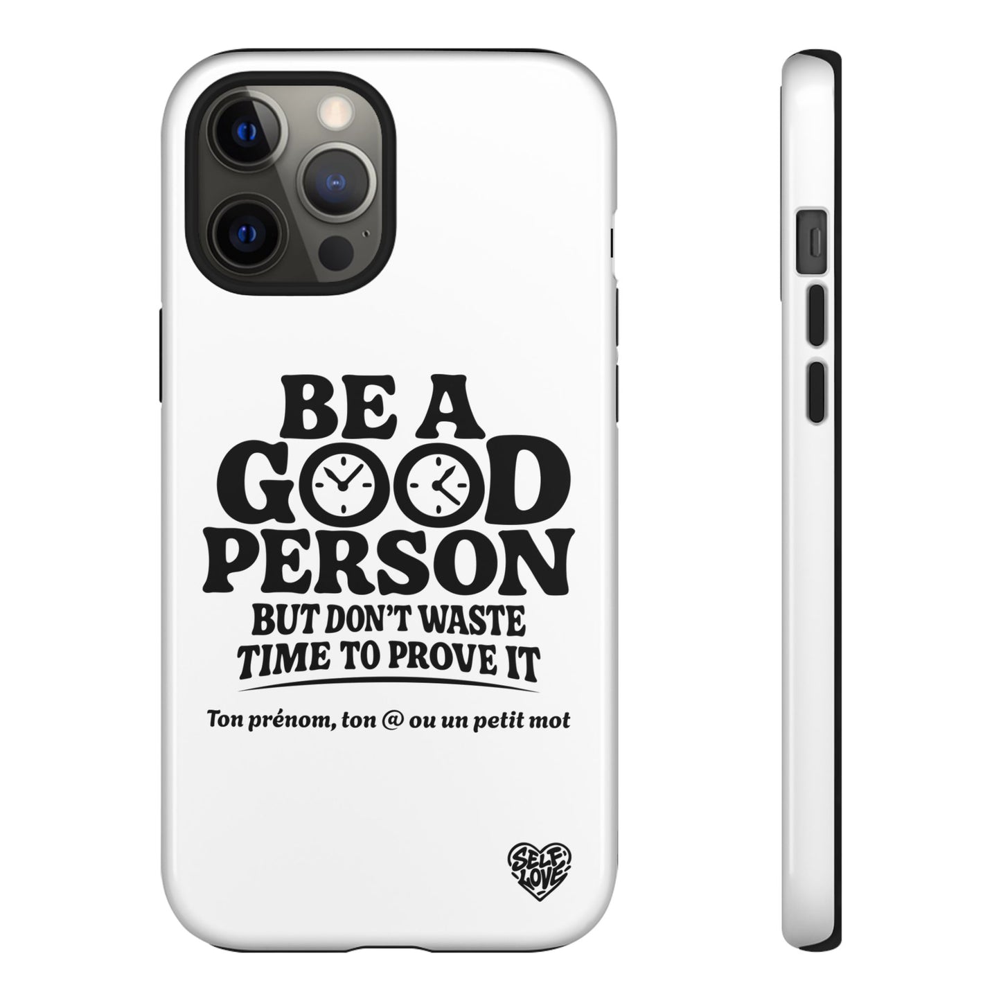Be A Good Person - Coque iPhone (blanc)