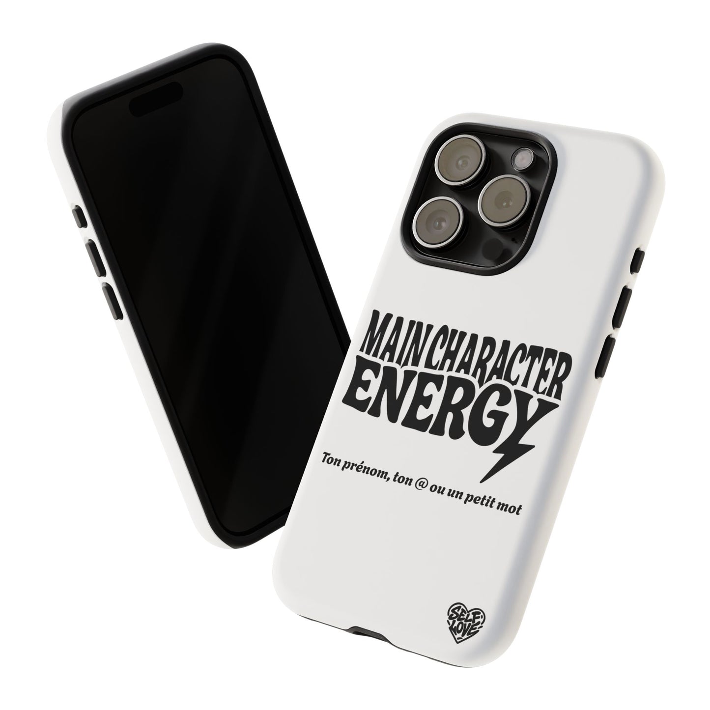 Main Character Energy - Coque iPhone (blanc)