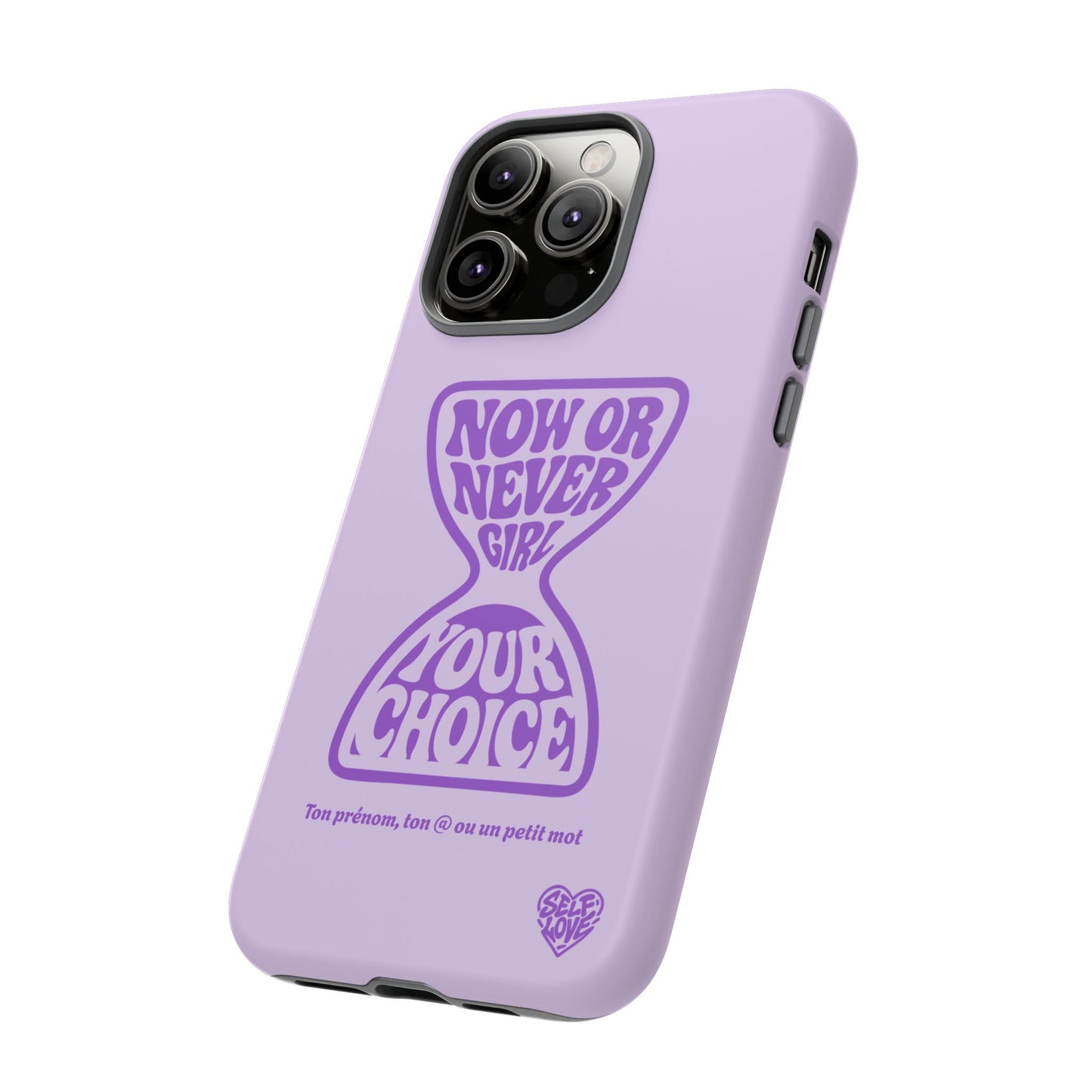 Now Or Never Girl - Coque iPhone (violet)