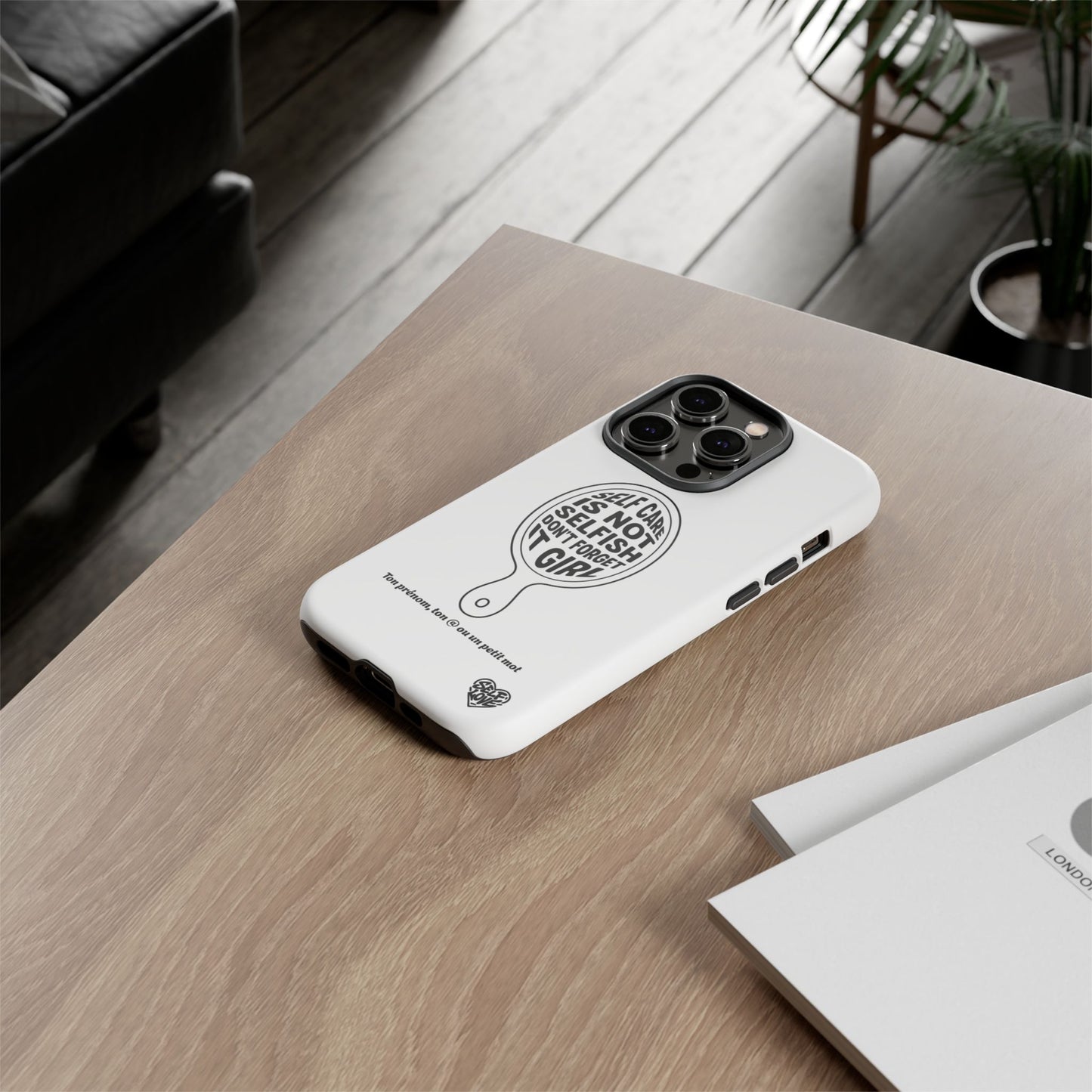 Self Care - Coque iPhone (blanc)